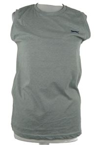 Pánské šedé sportovní tílko Slazenger 