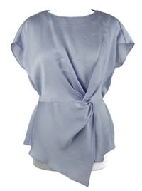 Dámská lila strukturovaná halenka s řasením River Island 