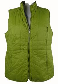 Dámska limetková šušťáková zateplená vesta Laura T.