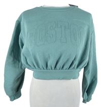 Nové - Dámska svetlomodrá crop mikina s nápisom Primark