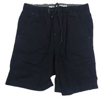 Černé plátěné kraťasy Denim Co.