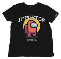 Čierne tričko s Among US George