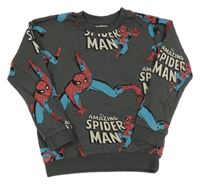 Sivá mikina so Spidermany Marvel