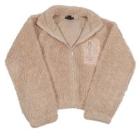 Svetloružová chlpatá prepínaci mikina s vreckom Primark