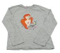 Sivé tričko s Ariel Disney