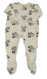 Svetlobéžový overal s Minnie a Daisy Disney