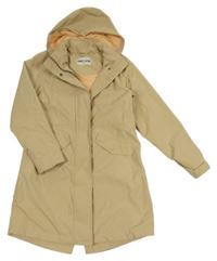 Béžová šusťáková jarní parka s kapucí TCM