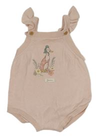 Světlerůžové pletené body s husičkou