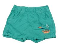 Zelené bavlnené kraťasy Pocopiano