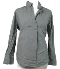 Dámska čierno-biela pruhovaná tehotenské á blúzka S. Oliver