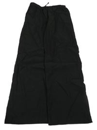 Čierne široké ľahké nohavice H&M