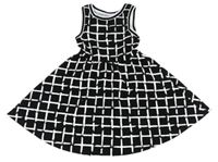 Čierno-biele kockované šaty Tammy