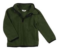 Khaki fleecová mikina M&Co