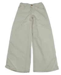 Smetanové wide leg rifle H&M