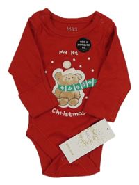 Nové - červené body s medvídkem M&S