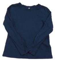 Tmavomodré tričko H&M