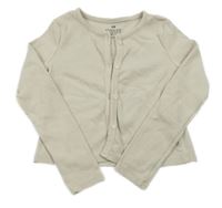 Béžové rebrované prepínaci crop tričko H&M