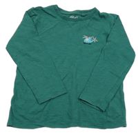 Smaragdové tričko s vrtuľníkom Next