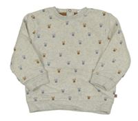 Sivá mikina so zajačikmi