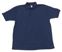Tmavomodré polo tričko FRUIT of the LOOM