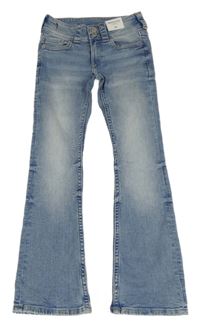 Nové - Modré bootcut rifle H&M