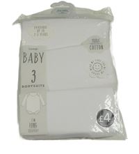 3x Bílé body George 