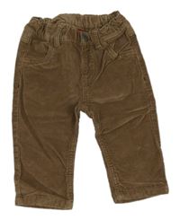 Hnědé manšestrové kalhoty S. Oliver