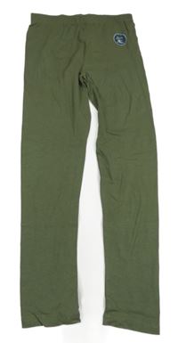 Khaki spodní kalhoty Pocopiano 