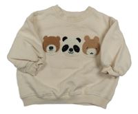 Béžová mikina so zvieratkami Next