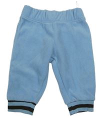 Svetlomodré fleecové nohavice s prúžkami C&A