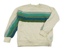 Smetanová mikina s proužky Zara