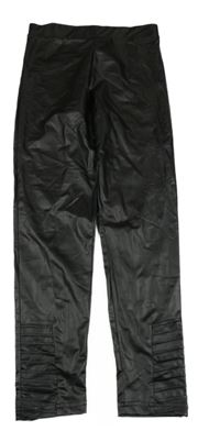 Černé koženkové legíny Primark