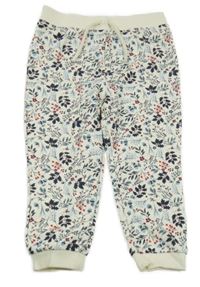 Smetanové tepláky s kytičkami Primark