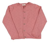 Lososový prepínaci sveter s bambulkami Next