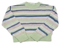 Farebný děrovaný crop sveter H&M