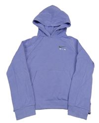 Levandulová mikina s klokankou a kapucňou Nike