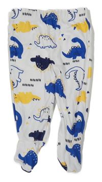 Bílé polodupky s dinosaurami St. Bernard