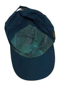 Petrolejová outdoorová šiltovka so vzorom Quechua