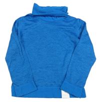 Modrý vzorovaný fleecový funkčný rolák Wed'ze