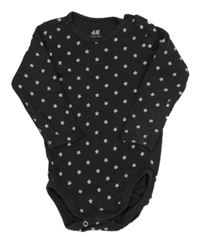 Čiernošedé body s hviezdičkami H&M