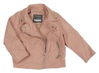 Svetloružový koženkový jarný krivák PRIMARK