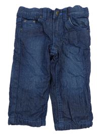 Tmavomodré podšité rifle Tchibo