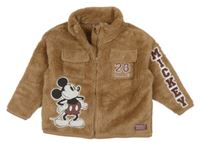 Hnedá huňatá bunda s Mickey George