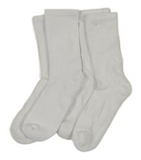 2x - Biele ponožky so žebrováním