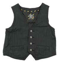 Tmavošedá vzorovaná slavnostní vesta H&M