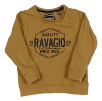 Hnedá mikina s logom RAVAGIO