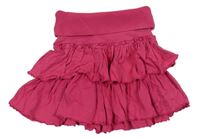 Ružová bavlnená vrstvená sukňa zn. H&M