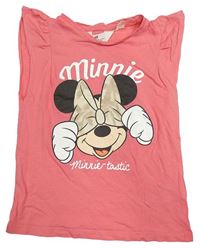 Lososové tričko s Minnie H&M