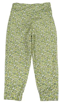 Biele kvetované športové capri legíny Primark