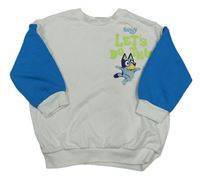 Bielo-modrá mikina s Bluey